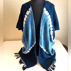 Bali Queen kimono/swimsuit cover, OS blue, NWOT